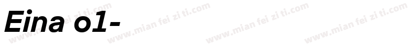 Eina o1字体转换